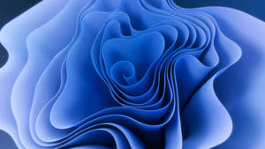 Windows 11 4k Blue Wavy Spiral Wallpaper