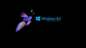 Windows 8 1 Logo With Fish Swimming In The Background Wallpaper