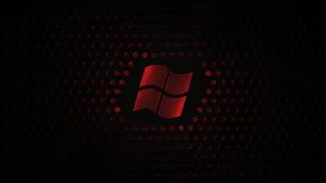 Windows Logo On A Black Background Wallpaper
