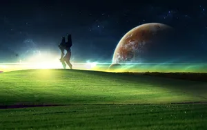 Windows Xp Bliss Galaxy Wallpaper