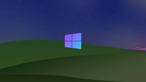 Windows Xp Bliss Purple Logo Wallpaper