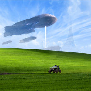 Windows Xp Bliss Ufo Wallpaper