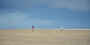 Windsurfing In Land Wallpaper