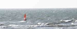 Windsurfing Red Ocean Wallpaper