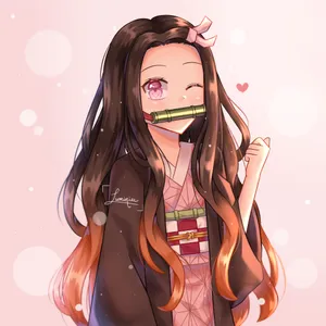 Wink Demon Slayer Nezuko Wallpaper