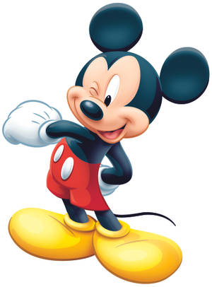 Winking Cartoon Mickey Mouse Hd Wallpaper