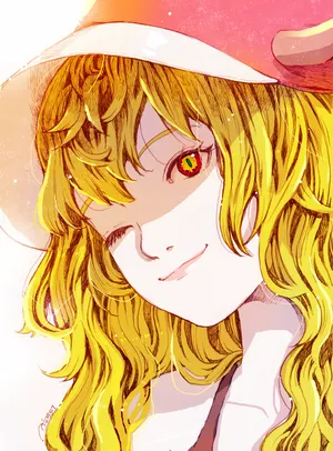 Winking Lucoa Phone Wallpaper