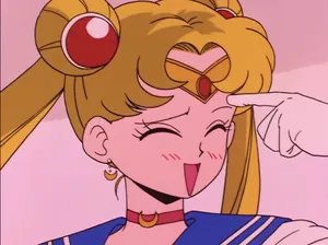 Winking Sailor Moon Anime Expression Wallpaper