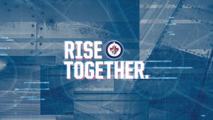 Winnipeg Jets Geometric Poster Wallpaper