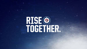 Winnipeg Jets Rise Together Poster Wallpaper