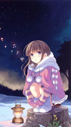 Wallpaper : night, anime girls, original characters, cherry blossom,  flower, screenshot 1816x1265 - WallHaven4o - 188677 - HD Wallpapers -  WallHere
