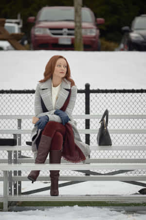 Winter Contemplation Lindy Booth Wallpaper