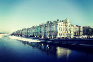 Winter Mansion In St. Petersburg Wallpaper