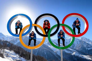 Winter Olympics Logo Hoops Wallpaper