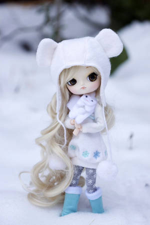 Winter Outfit Doll Wallpaper