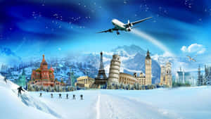 Winter Travel Fantasy Landscape.jpg Wallpaper