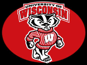 Wisconsin Badgers Wallpaper Featuring Team Logo Wallpaper