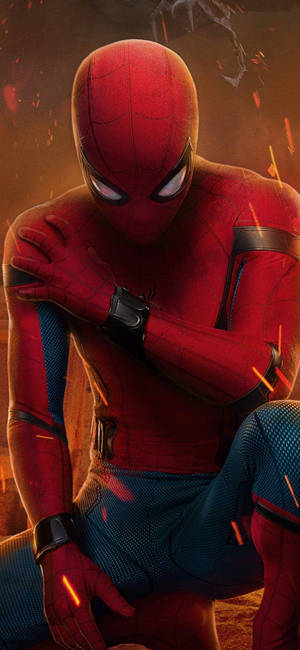 Wistful Spider Man Iphone Wallpaper