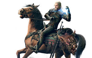 Witcher 3 4k Geralt Horseriding Wallpaper
