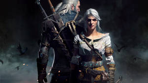 Witcher 4k Ciri And Geralt Wallpaper