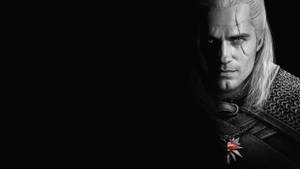 Witcher 4k Geralt Greyscale Portrait Wallpaper