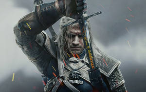 Witcher 4k Geralt Wearing Full Armour Wallpaper