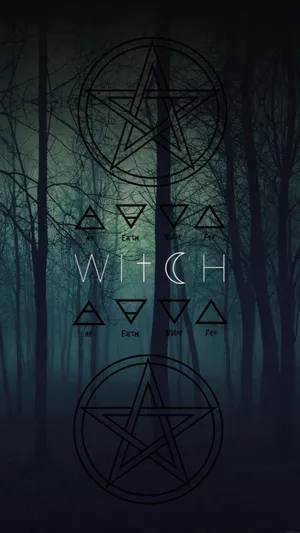 Witchy Dark Woods For Iphone Screens Wallpaper