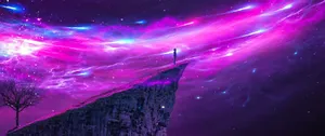 Witness The Infinite And Expansive Beauty Of Space In This 3440x1440 Ultra-wide Wallpaper. Wallpaper