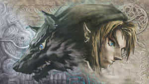 Wolf And Link Legend Of Zelda Twilight Princess Wallpaper