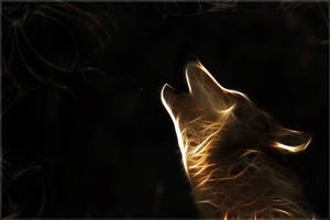 Wolf Art Piece Desktop Wallpaper