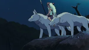 Wolf Girl Princess Mononoke Wallpaper