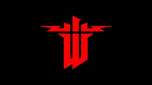 Wolfenstein Red And Black Logo Wallpaper