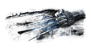 Wolverine Claw In B&w Wallpaper