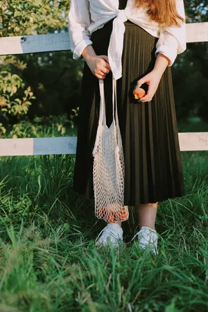 Woman Cottagecore Aesthetic Wallpaper