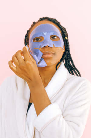 Woman Embracing Permanent Anti-wrinkle Solutions Wallpaper