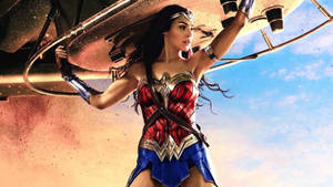 Wonder Woman 1984 Flying Metal Object Wallpaper