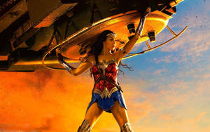 Wonder Woman Lifting Tank Wallpaper