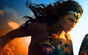 Wonder Woman Running Fast Wallpaper