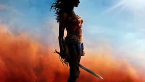 Wonder Woman Silhouette Poster Wallpaper