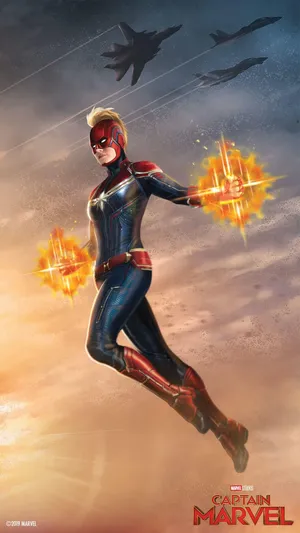 Captain Marvel Pose Poster : Amazon.in: Home & Kitchen