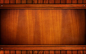 Wood Backdrop With Wooden Frame Wallpaper