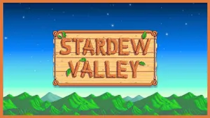 Wood Stardew Valley Logo Wallpaper