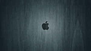 Wooden Gray Surface Cool Mac Logo Wallpaper
