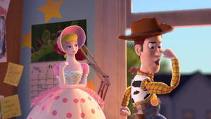 Woody And Little Bo-beep Toy Story 2 Wallpaper