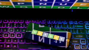 Wordle Gameon Phoneand Computer Wallpaper