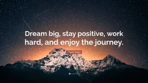 Working Dream Big Quotes Wallpaper