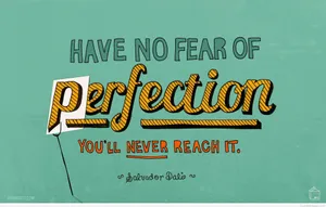 Working Perfection Quotes Wallpaper