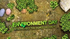 World Environment Day Rocks, Soil, And Shrubs Wallpaper