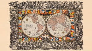 World Map 4k Late 20th Century Wallpaper