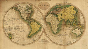 World Map And United States Map Wallpaper